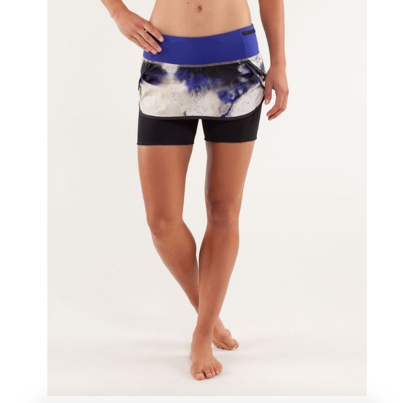 lululemon athletica Pants - Lululemon Milky Way Run Speed Squad Skirt Shorts